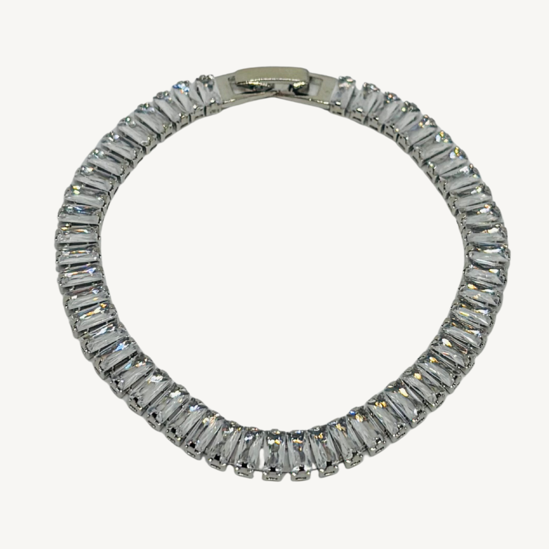 Baguette Luxe Tennis Bracelet