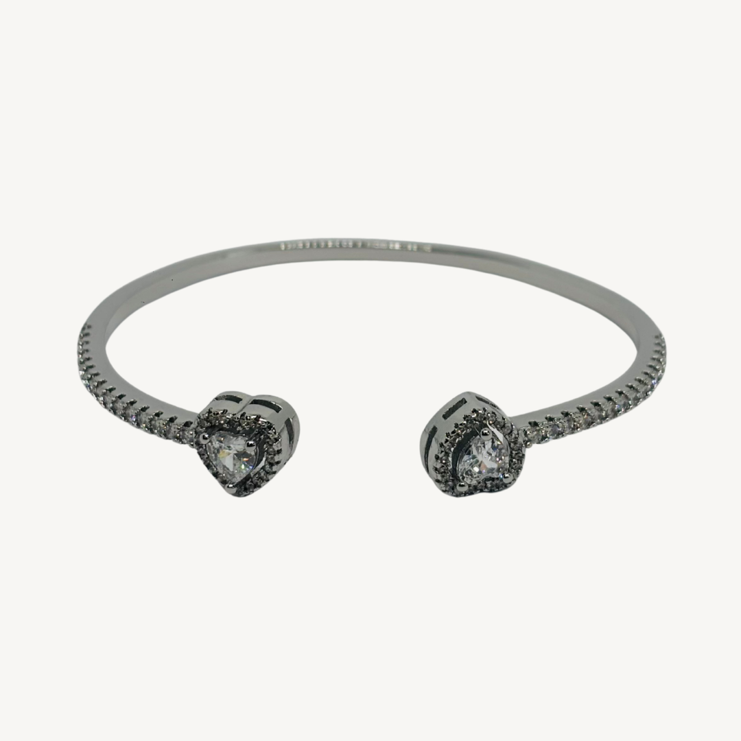 Double Heart Adora Cuff
