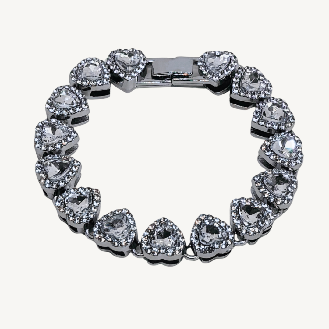 Eternal Hearts Tennis Bracelet